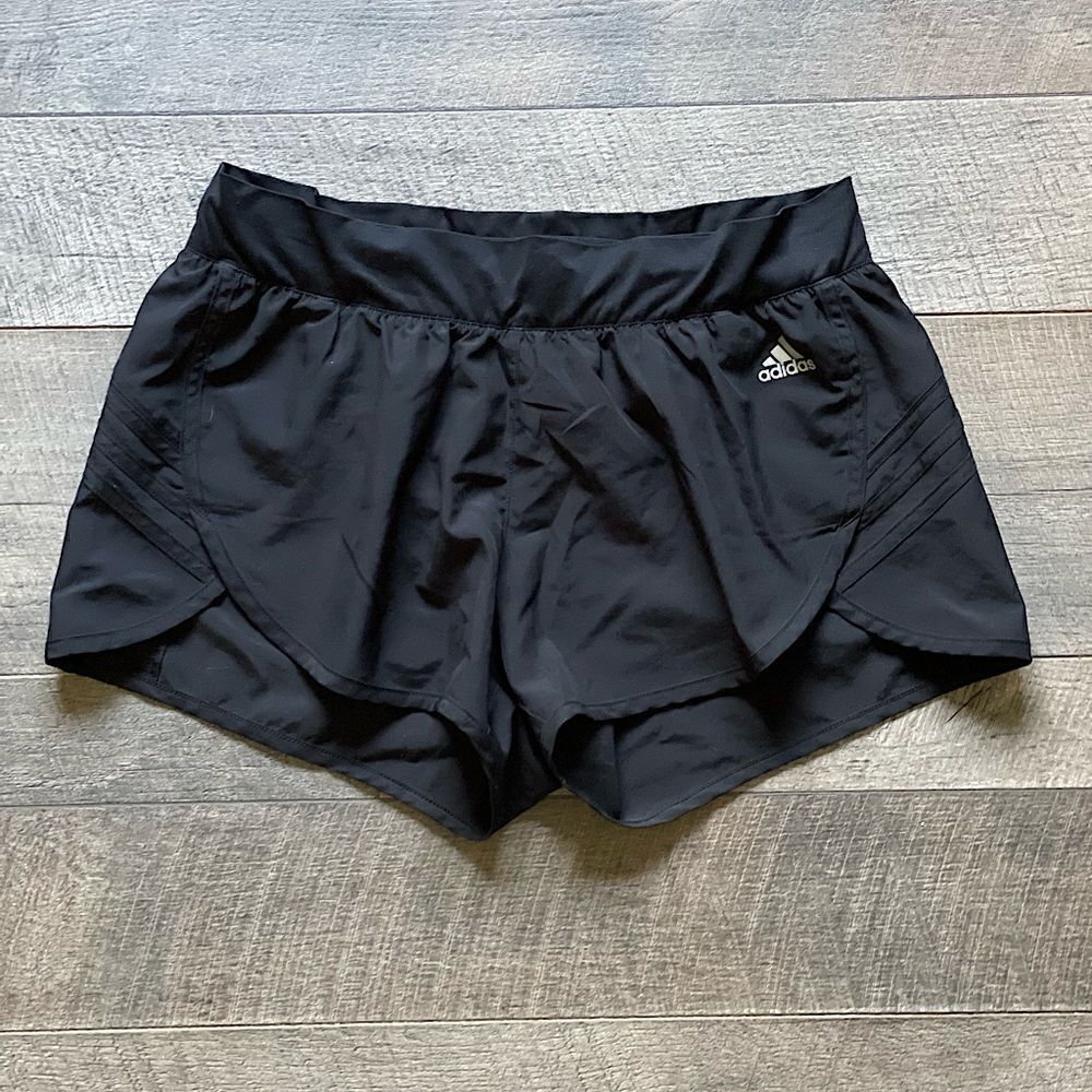 Women’s Adidas, Black, Running Shorts. Size Medium.